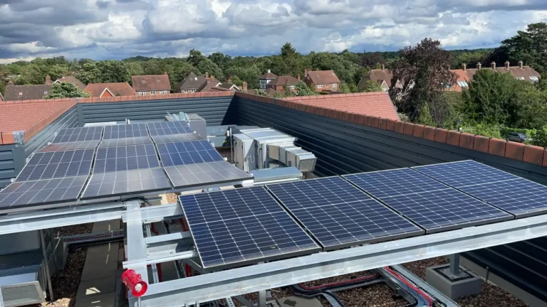 Solar Panels on a Care Home Roof