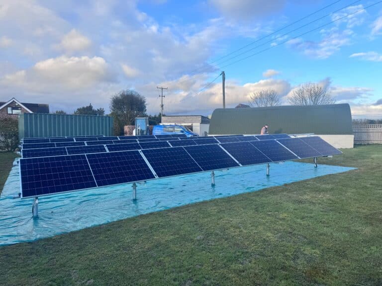 ground mounted solar pv Lamberhurst Farm Kent