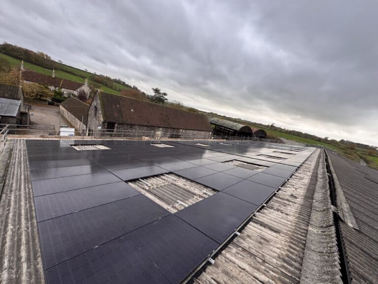 church farm stanton prior somerset solar panels installation