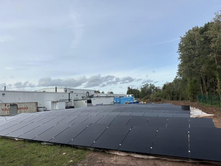 solar ground mount installation